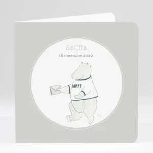 Faire-part de naissance Messager*Faire-part Elégant Fashion