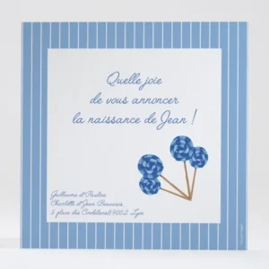 Faire-part de naissance Miam! Des sucettes*Faire-part Elégant New
