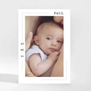 Faire-part de naissance Minois*Faire-part Elégant New