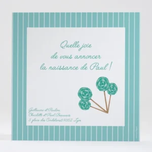 Faire-part de naissance Miam! Des sucettes*Faire-part Elégant New