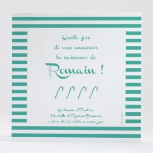 Faire-part de naissance Miam! Des sucres d'orge*Faire-part Elégant Hot