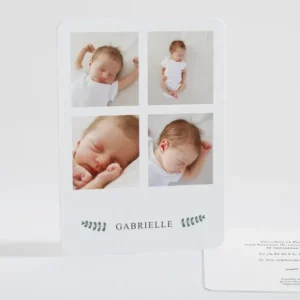Faire-part de naissance Minimaliste*Faire-part Elégant Sale