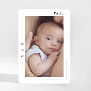 Faire-part de naissance Minois*Faire-part Elégant New