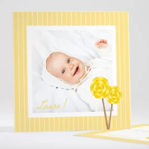 Faire-part de naissance Miam! Des sucettes*Faire-part Elégant New