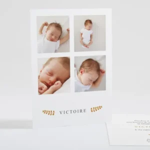 Faire-part de naissance Minimaliste*Faire-part Elégant Sale