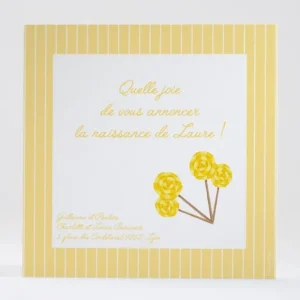 Faire-part de naissance Miam! Des sucettes*Faire-part Elégant New