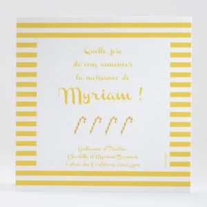 Faire-part de naissance Miam! Des sucres d'orge*Faire-part Elégant Hot