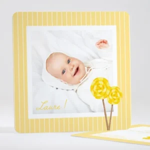 Faire-part de naissance Miam! Des sucettes*Faire-part Elégant New