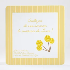 Faire-part de naissance Miam! Des sucettes*Faire-part Elégant New