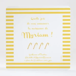 Faire-part de naissance Miam! Des sucres d'orge*Faire-part Elégant Hot