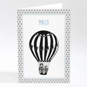Faire-part de naissance Montgolfiere livret*Faire-part Elégant Online