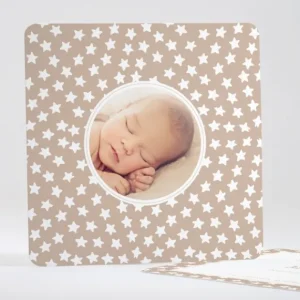 Faire-part de naissance Mon etoile*Faire-part Elégant Fashion