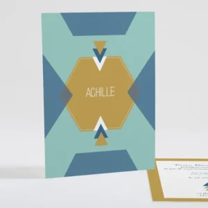 Faire-part de naissance Motif graphique simple*Faire-part Elégant Sale