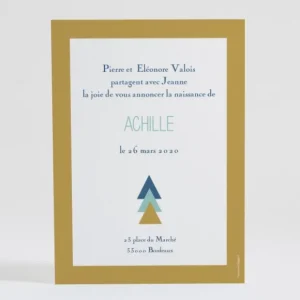 Faire-part de naissance Motif graphique simple*Faire-part Elégant Sale