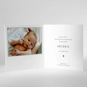 Faire-part de naissance Mon coeur*Faire-part Elégant Sale