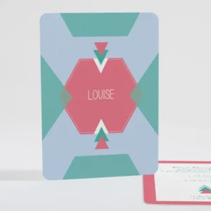 Faire-part de naissance Motif graphique simple*Faire-part Elégant Sale