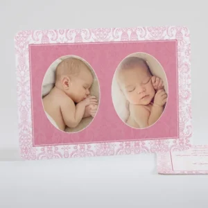 Faire-part de naissance Motif chic*Faire-part Elégant Hot