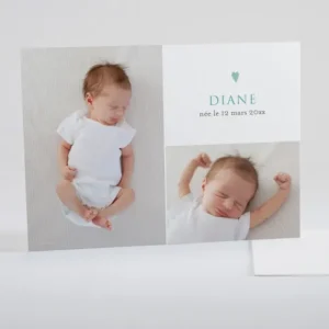 Faire-part de naissance Mon joli coeur*Faire-part Elégant Hot