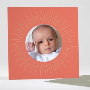 Faire-part de naissance Mon petit soleil*Faire-part Elégant Sale