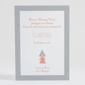 Faire-part de naissance Motif graphique simple*Faire-part Elégant Sale