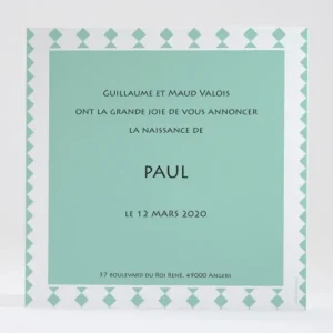 Faire-part de naissance Montgolfiere simple*Faire-part Elégant Clearance