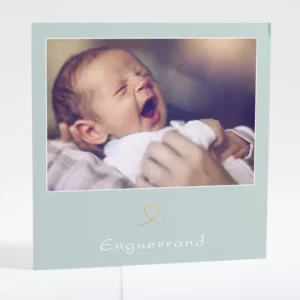 Faire-part de naissance Mon coeur en or*Faire-part Elégant Best