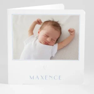 Faire-part de naissance Mon coeur photo*Faire-part Elégant Sale