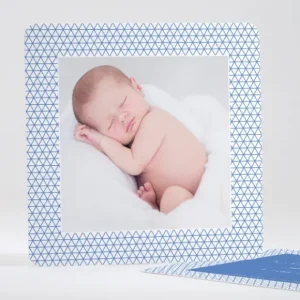 Faire-part de naissance Motif graphique photo*Faire-part Elégant Sale