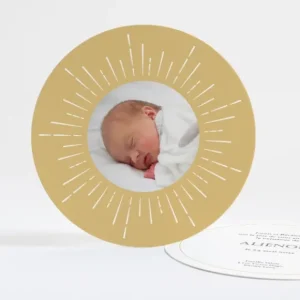 Faire-part de naissance Mon petit soleil rond*Faire-part Elégant Clearance