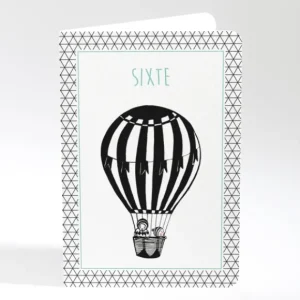Faire-part de naissance Montgolfiere livret*Faire-part Elégant Online