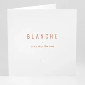 Faire-part de naissance Mon coeur*Faire-part Elégant Sale