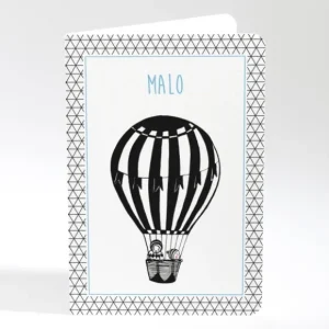 Faire-part de naissance Montgolfiere livret*Faire-part Elégant Online
