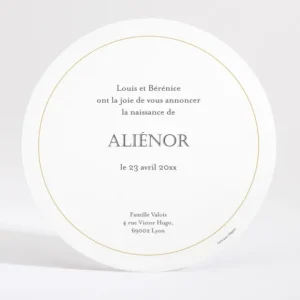 Faire-part de naissance Mon petit soleil rond*Faire-part Elégant Clearance
