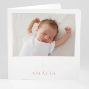 Faire-part de naissance Mon coeur photo*Faire-part Elégant Sale