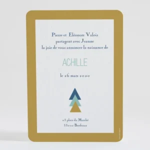 Faire-part de naissance Motif graphique simple*Faire-part Elégant Sale