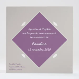 Faire-part de naissance Moustache et chapeau*Faire-part Elégant Clearance