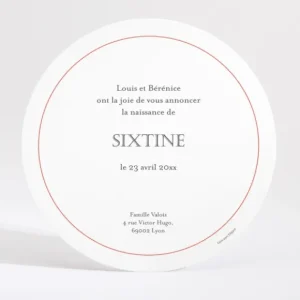 Faire-part de naissance Mon petit soleil rond*Faire-part Elégant Clearance