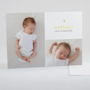 Faire-part de naissance Mon joli coeur*Faire-part Elégant Hot