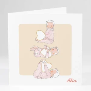 Faire-part de naissance Mon petit coeur*Faire-part Elégant Best