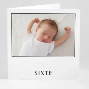 Faire-part de naissance Mon coeur photo*Faire-part Elégant Sale