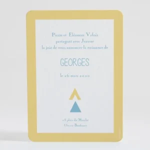 Faire-part de naissance Motif graphique simple*Faire-part Elégant Sale