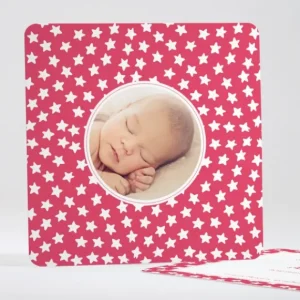 Faire-part de naissance Mon etoile*Faire-part Elégant Fashion