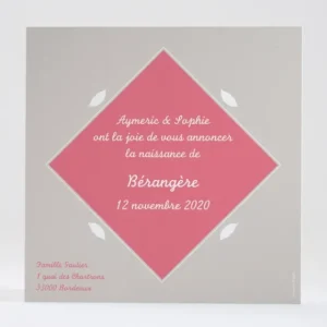 Faire-part de naissance Moustache et chapeau*Faire-part Elégant Clearance