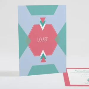 Faire-part de naissance Motif graphique simple*Faire-part Elégant Sale