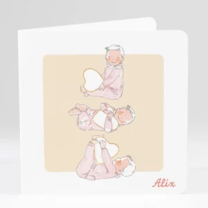 Faire-part de naissance Mon petit coeur*Faire-part Elégant Best
