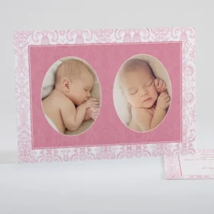 Faire-part de naissance Motif chic*Faire-part Elégant Hot