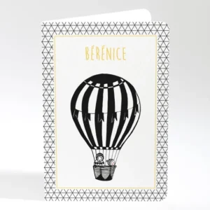 Faire-part de naissance Montgolfiere livret*Faire-part Elégant Online