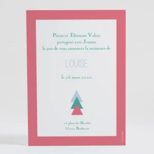 Faire-part de naissance Motif graphique simple*Faire-part Elégant Sale