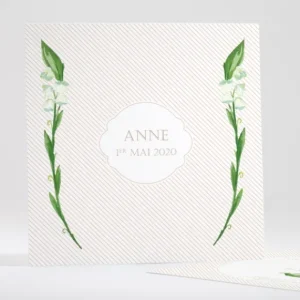 Faire-part de naissance Muguet elegance*Faire-part Elégant Clearance