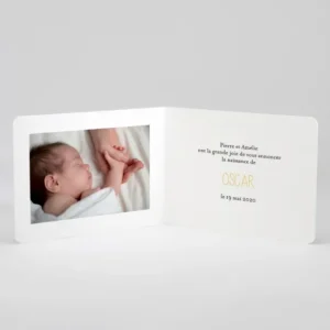 Faire-part de naissance Multitude*Faire-part Elégant Online